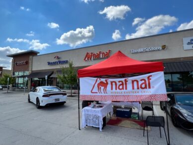 Naf Naf's continued expansion in multiple markets including Atlanta, Dallas, and Charlotte